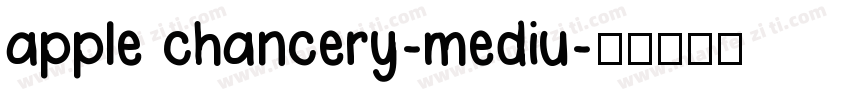 apple chancery-mediu字体转换